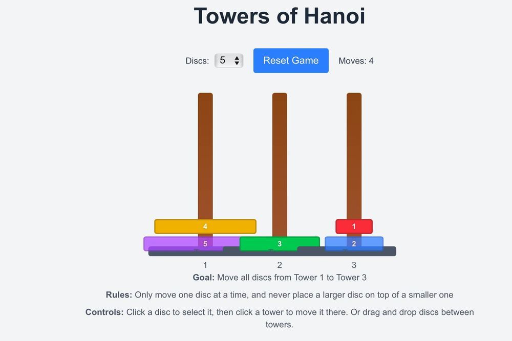 Claude and Tower of Hanoi